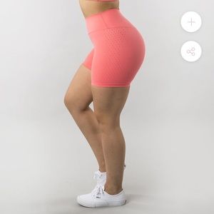 BuffBunny allure laser coral shorts!